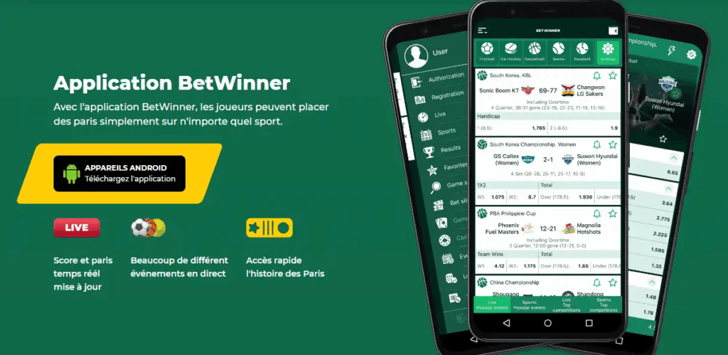 Betwinner ios telecharger